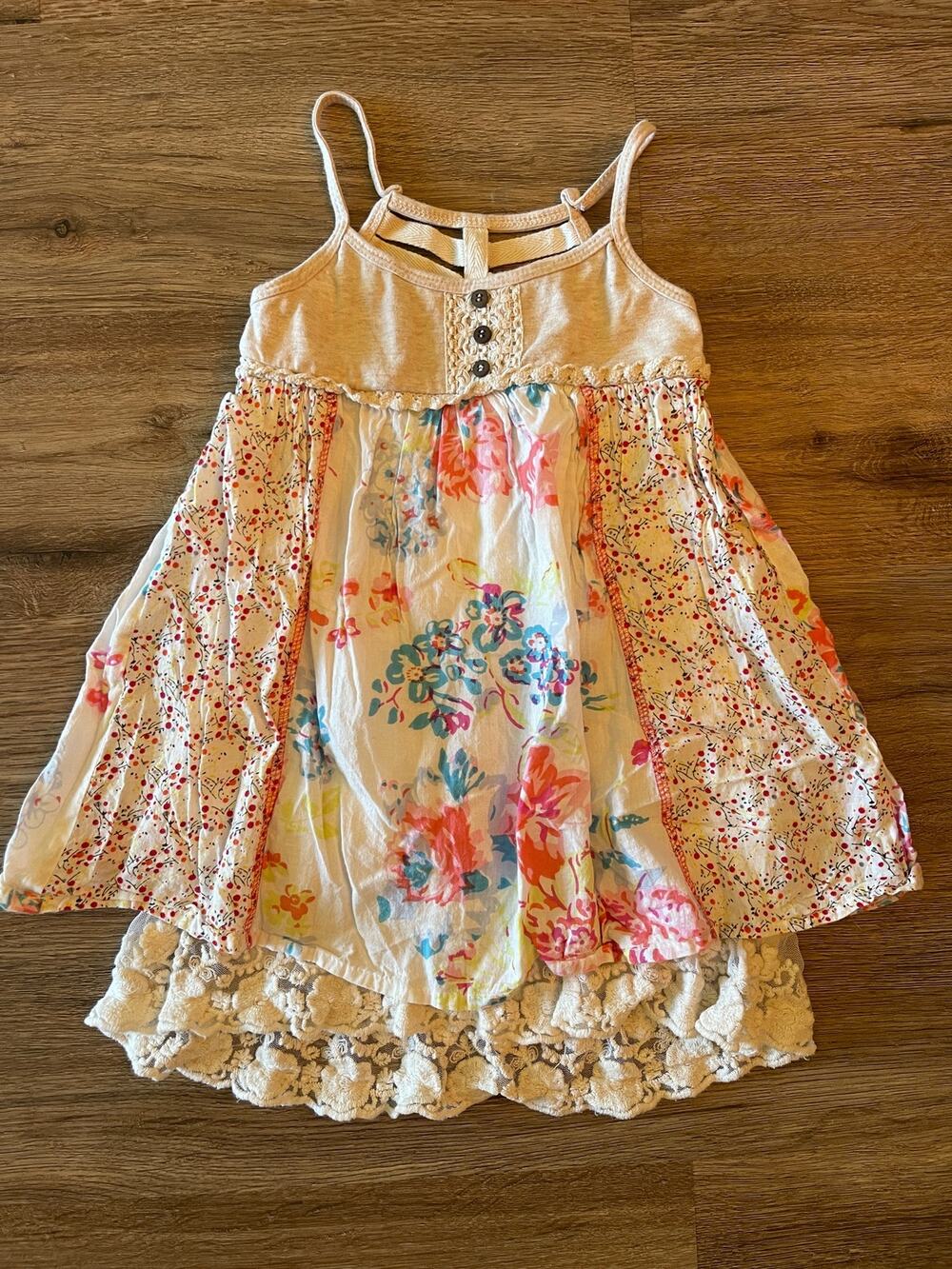 Free Planet Boho Floral Girls Top Size 3T